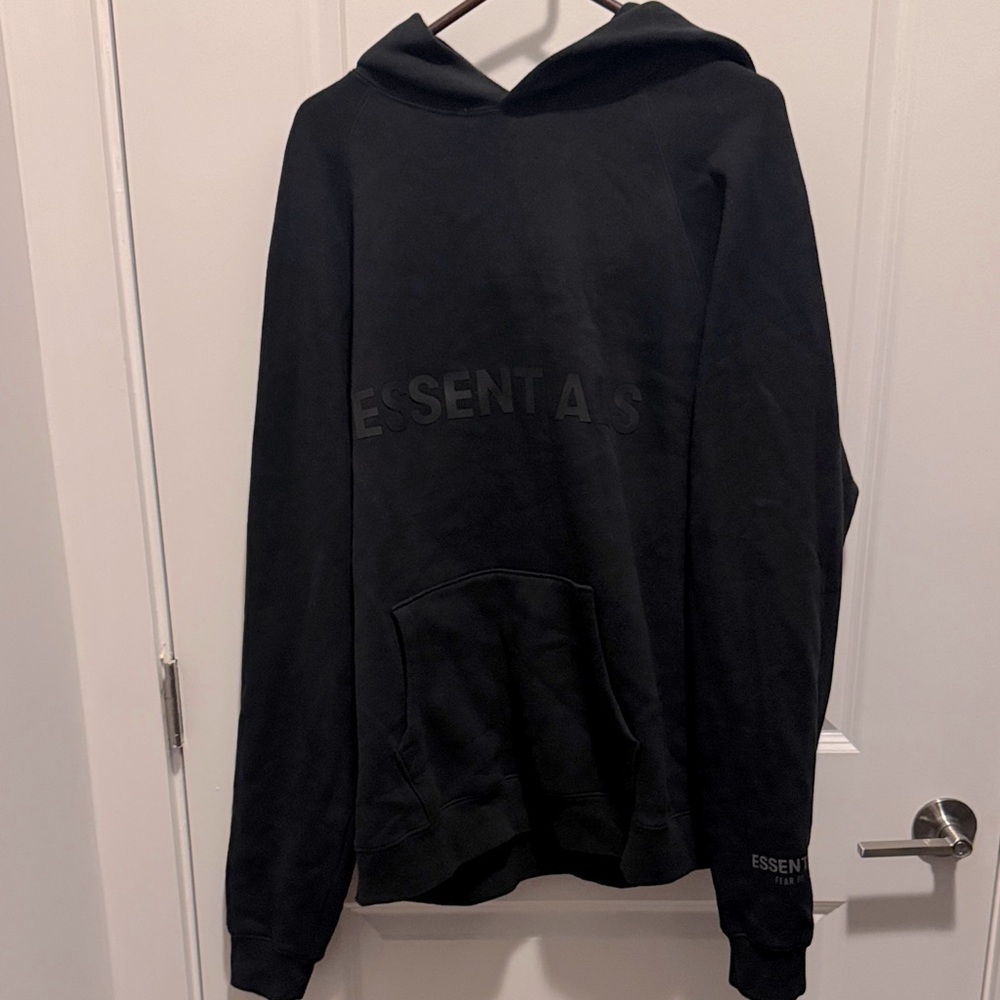 Essentials Men's Black Hoodie